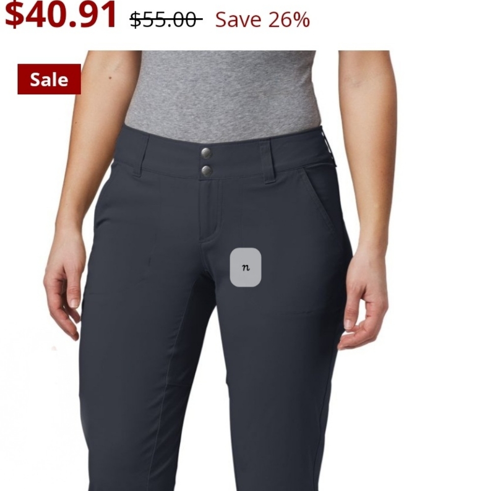 Columbia Omni Shield Active Fit Capri Navy size 4 NWT